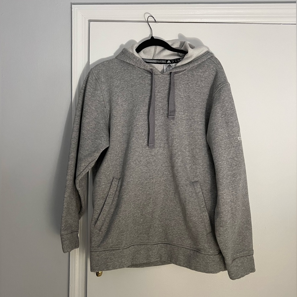 Adidas Grey Hooded Sweatshirt